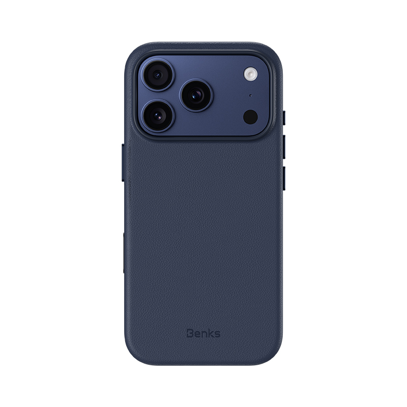 Apple iPhone 17 Pro Uyumlu Kılıf M-safe Şarj Özellikli Çizilmeye Dayanıklı Benks VitaPro Serisi PU Deri Kapak