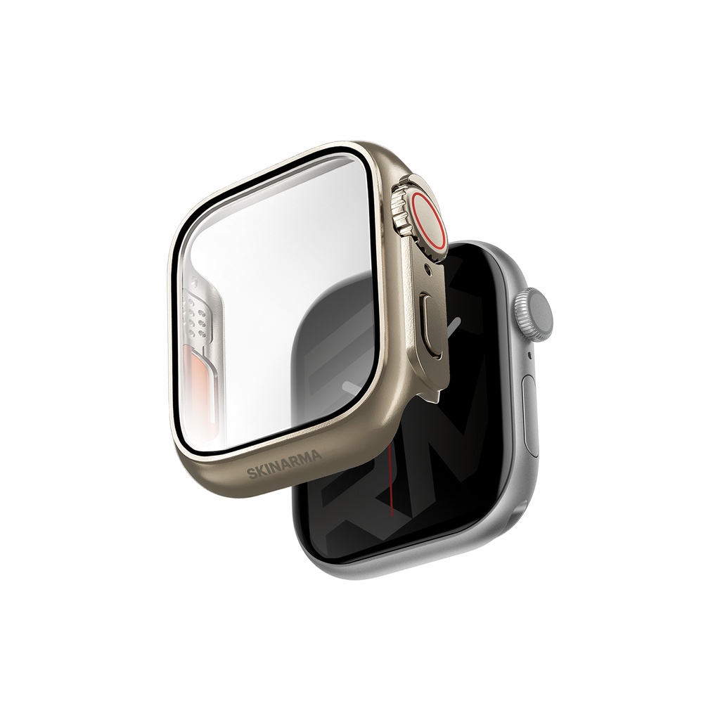 Apple Watch 42mm Uyumlu Skinarma Gado Pro Dijital Taç Korumalı Kasa ve Ekran Koruyucu