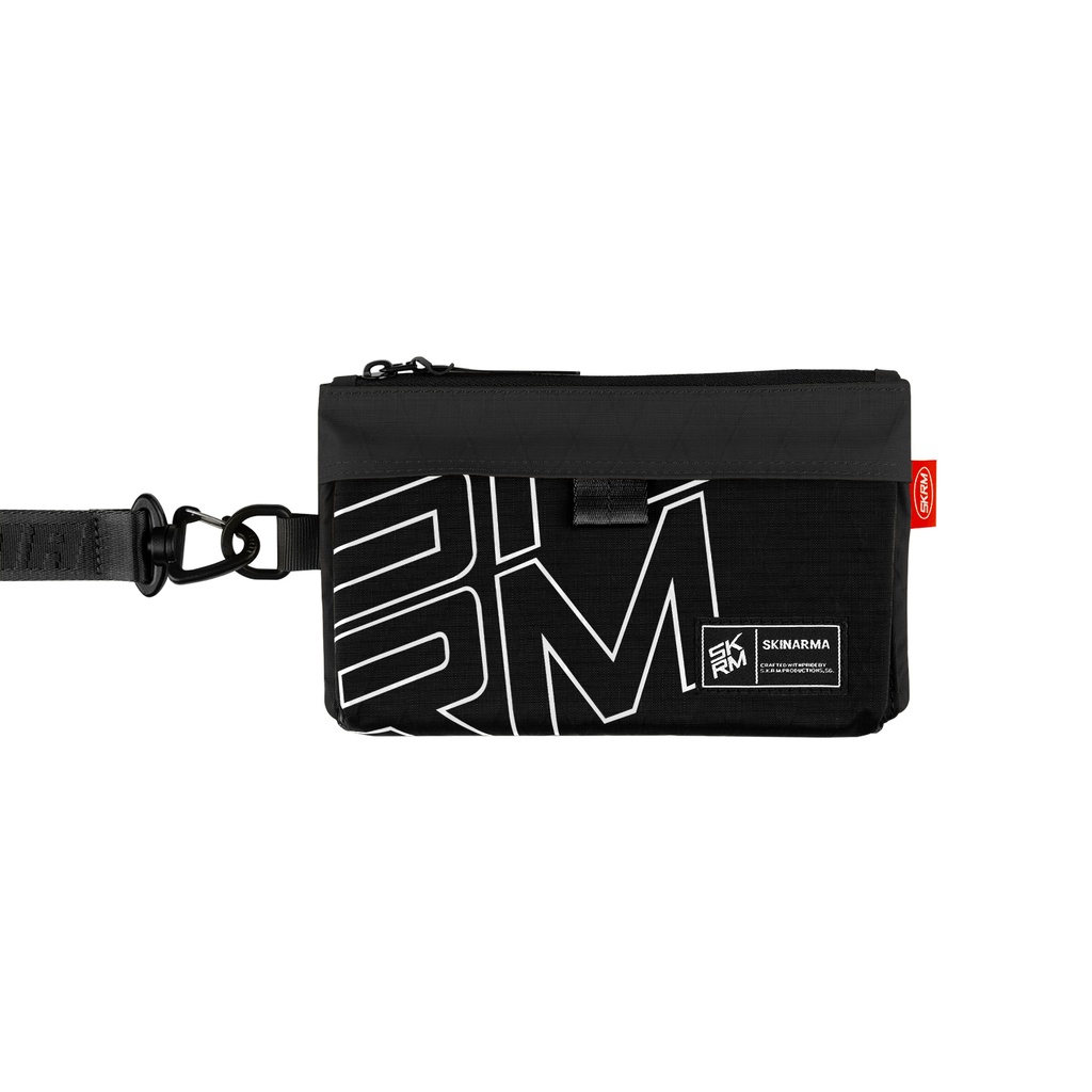 [RNZ-TA122725] Skinarma Clutch Jager Boyun Askı Kayışlı Çapraz Vücut Çantası (Siyah)