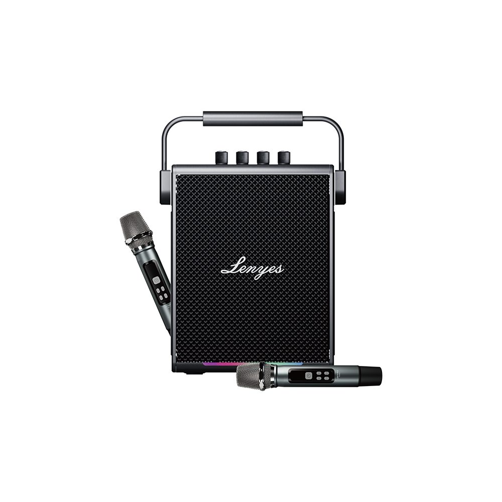 [RNZ-TA122752] Lenyes Titan 1 Serisi RGB Işıklı Çift Mikrofonlu Bluetooth Speaker Hoparlör v5.3 5000mAh