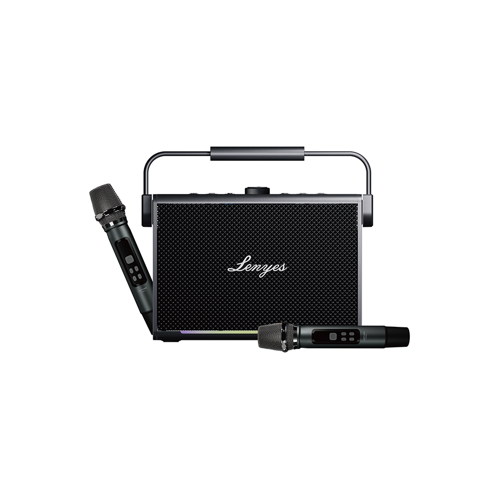 [RNZ-TA122753] Lenyes Titan 2 Serisi RGB Işıklı Çİft Mikrofonlu Taşınabilir TWS Bluetooth Speaker Hoparlör v5.3 5000mAh