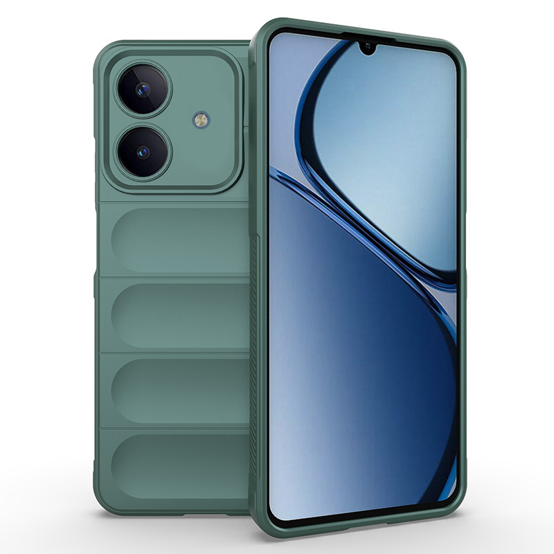 Realme C63 Uyumlu Kılıf Esnek TPU Oyuklu Arka Yüzey Tasarımlı Zore Etnik Silikon Kapak