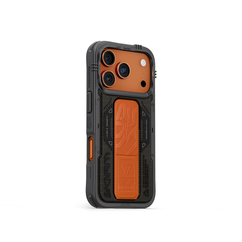 Apple iPhone 17 Pro Uyumlu Kılıf SkinArma M-safe Şarj Özellikli Airbag Tasarımlı Standlı Phantom Kapak