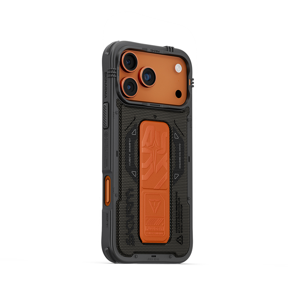 Apple iPhone 17 Pro Max Uyumlu Kılıf SkinArma M-safe Şarj Özellikli Airbag Tasarımlı Standlı Phantom Kapak
