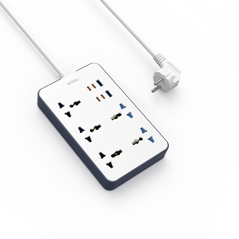 [RNZ-TA122802] Wiwu Wi-S006 20W GaN Tech Power Strip 11 in 1 Çoklu Priz