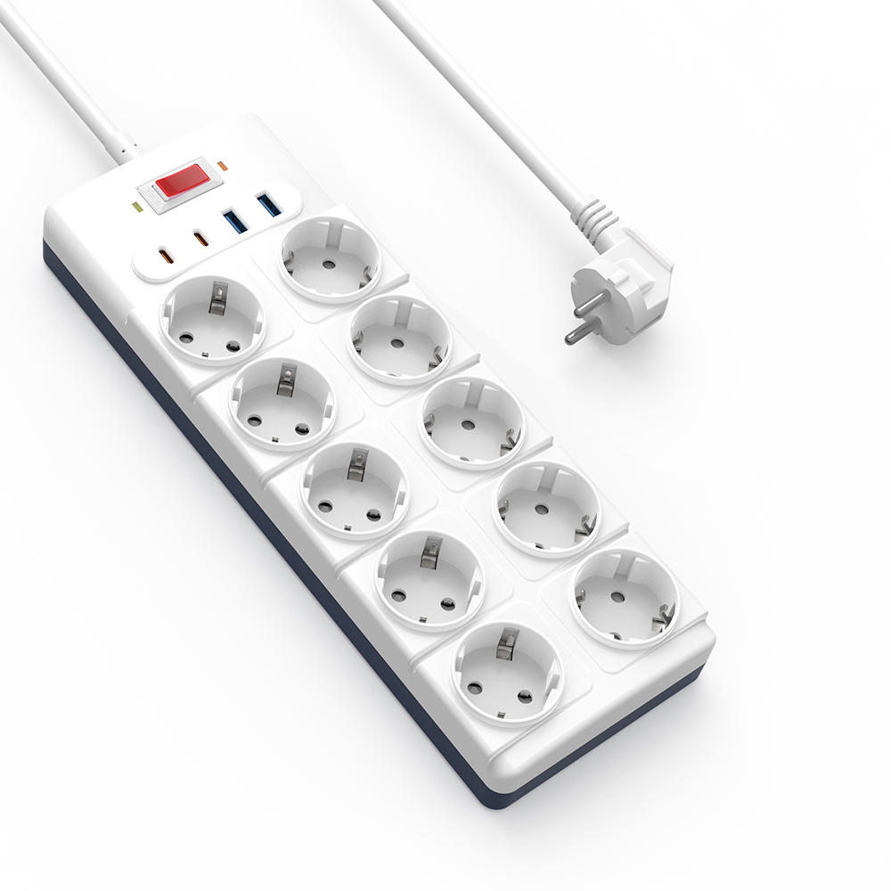 [RNZ-TA122804] Wiwu Wi-S008 20W GaN Tech Power Strip 14 in 1 Çoklu Priz 2M