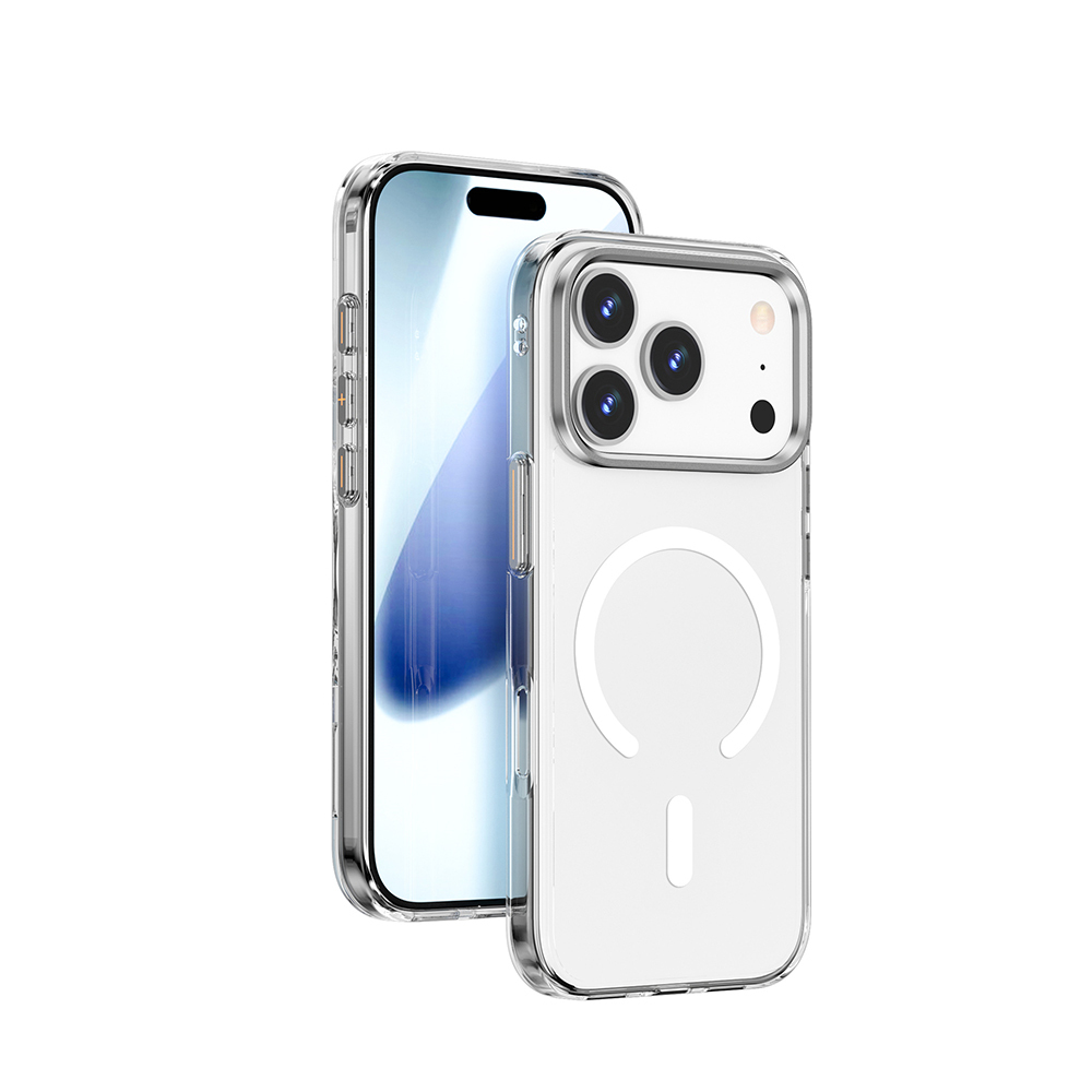 [RNZ-TA124222] Apple iPhone 17 Pro Uyumlu Kılıf M-safe Şarj Özellikli Wiwu YXK-208 Invisible Ultra Sert PC Kapak
