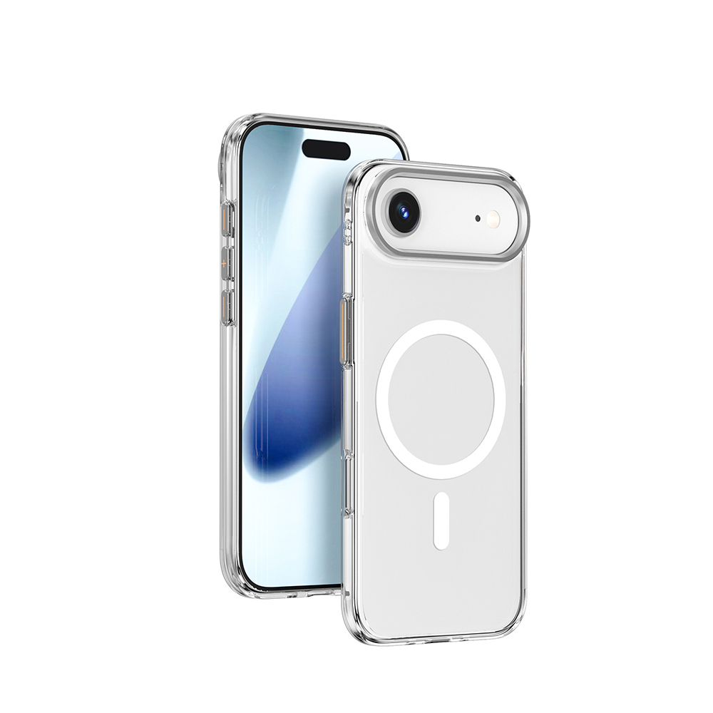 [RNZ-TA124221] Apple iPhone 17 Air Uyumlu Kılıf M-safe Şarj Özellikli Wiwu YXK-208 Invisible Ultra Sert PC Kapak