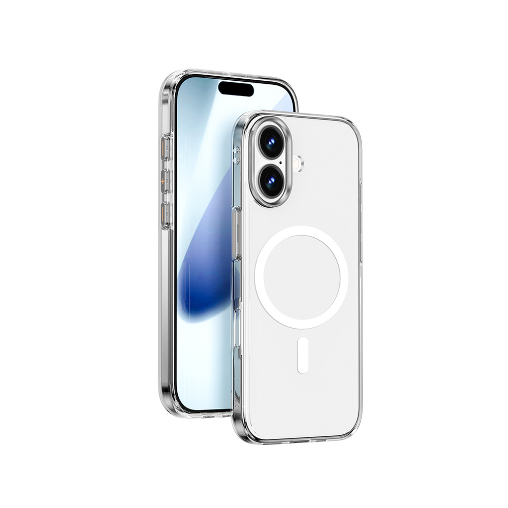 [RNZ-TA124220] Apple iPhone 17 Uyumlu Kılıf M-safe Şarj Özellikli Wiwu YXK-208 Invisible Ultra Sert PC Kapak