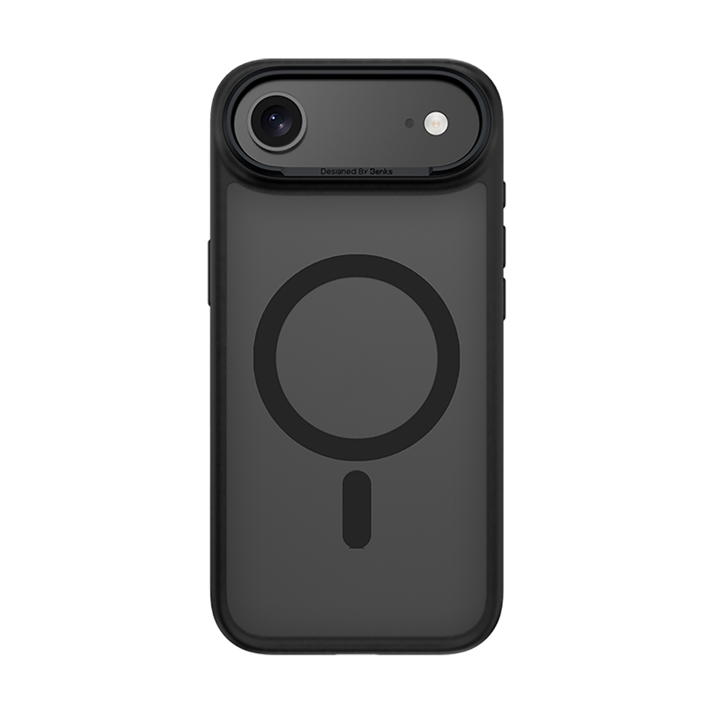 [RNZ-TA122843] Apple iPhone 17 Air Uyumlu Kılıf M-safe Şarj Özellikli Benks Mist Protective Kapak (Siyah)