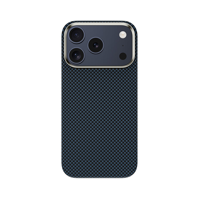 [RNZ-TA127181] Apple iPhone 17 Pro Max Uyumlu Kılıf M-safe Şarj Özellikli Benks Yeni Seri ArmorTint ArmorAir Kevlar Kapak (Mavi)