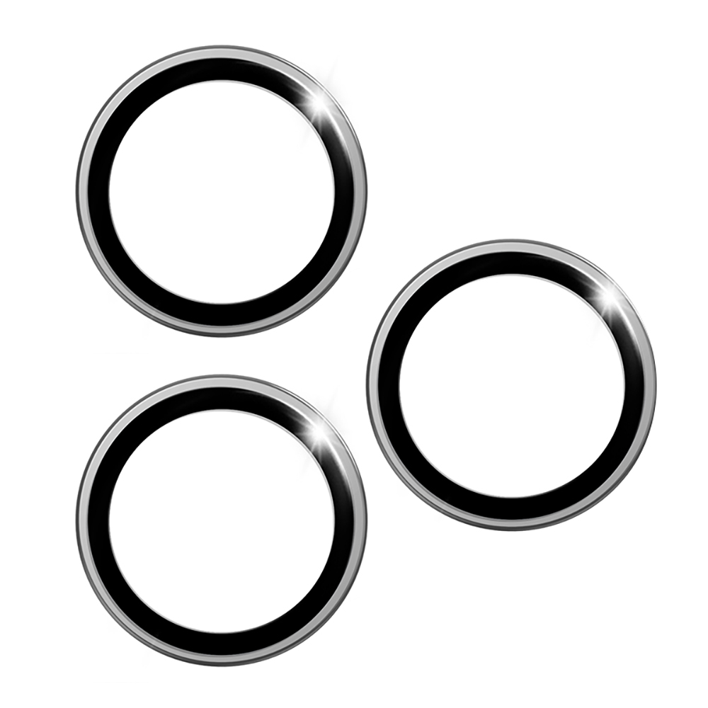 Apple iPhone 17 Pro Uyumlu Wiwu LG-003 Lens Guard Çizilmeye Karşı Dayanıklı Safir Kamera Lens Koruyucu (Gri)
