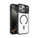 Apple iPhone 17 Pro Uyumlu Kılıf Wireless Şarj Özellikli Zore Krom M-safe Silikon Kapak