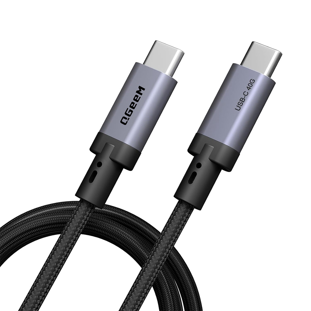 [RNZ-TA123451] Qgeem QG03 Type-C to Type-C PD 40G 8K@60Hz Data Kablosu 240W 1M