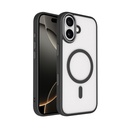 Apple iPhone 17 Uyumlu Kılıf Wireless Şarj Özellikli Zore Krom M-safe Silikon Kapak