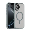 Apple iPhone 17 Uyumlu Kılıf Mat Arka Yüzey Wireless Şarj Özellikli Zore Flet M-safe Kapak