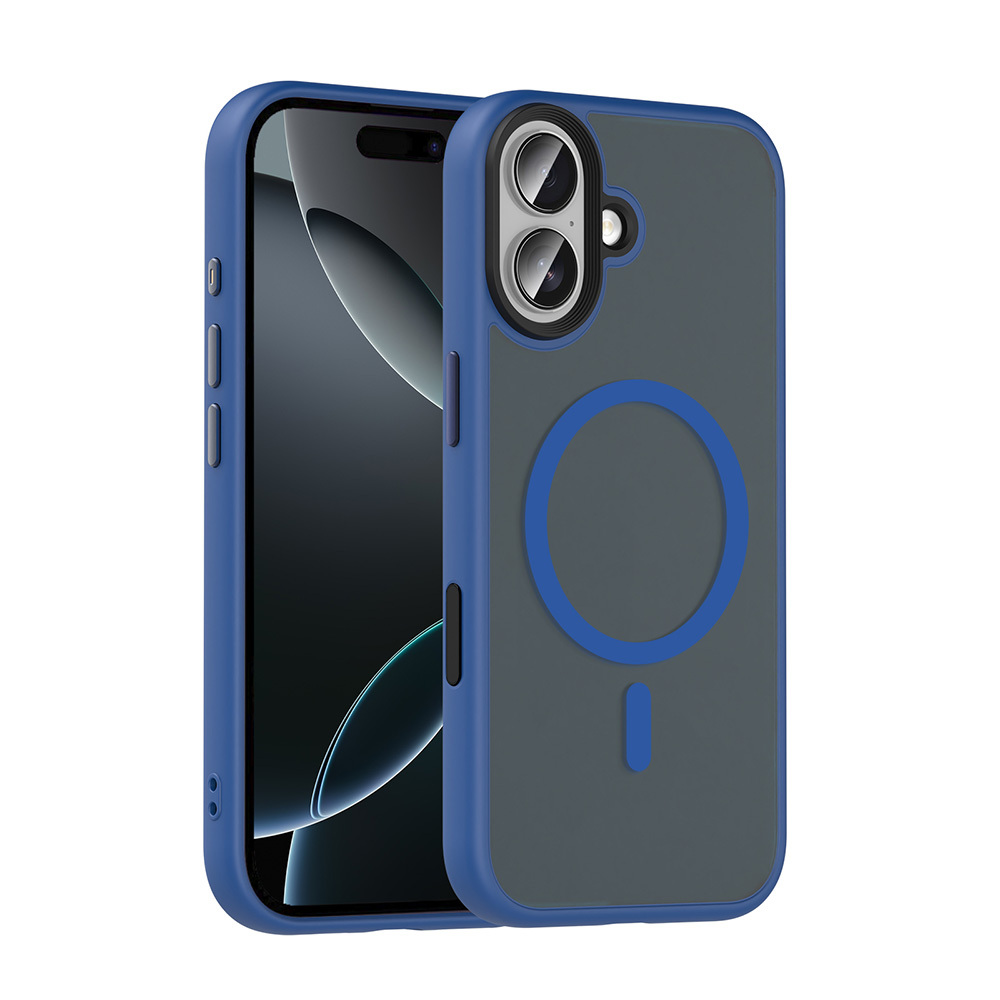 Apple iPhone 17 Uyumlu Kılıf Mat Arka Yüzey Wireless Şarj Özellikli Zore Flet M-safe Kapak