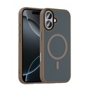 Apple iPhone 17 Uyumlu Kılıf Mat Arka Yüzey Wireless Şarj Özellikli Zore Flet M-safe Kapak