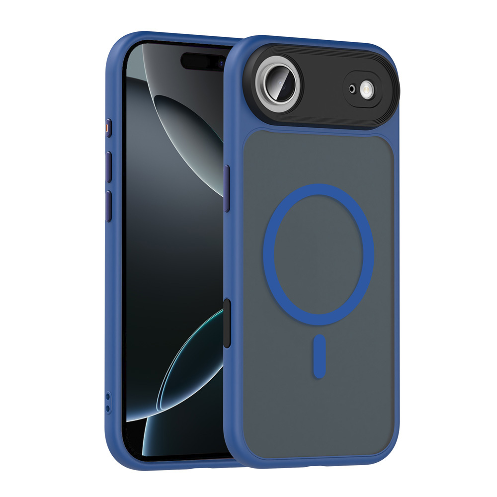 Apple iPhone 17 Air Uyumlu Kılıf Mat Arka Yüzey Wireless Şarj Özellikli Zore Flet M-safe Kapak