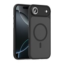 Apple iPhone 17 Air Uyumlu Kılıf Mat Arka Yüzey Wireless Şarj Özellikli Zore Flet M-safe Kapak