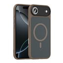Apple iPhone 17 Air Uyumlu Kılıf Mat Arka Yüzey Wireless Şarj Özellikli Zore Flet M-safe Kapak