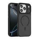 Apple iPhone 17 Pro Uyumlu Kılıf Mat Arka Yüzey Wireless Şarj Özellikli Zore Flet M-safe Kapak