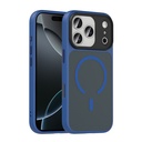 Apple iPhone 17 Pro Max Uyumlu Kılıf Mat Arka Yüzey Wireless Şarj Özellikli Zore Flet M-safe Kapak