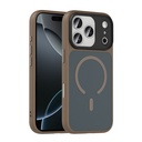 Apple iPhone 17 Pro Max Uyumlu Kılıf Mat Arka Yüzey Wireless Şarj Özellikli Zore Flet M-safe Kapak