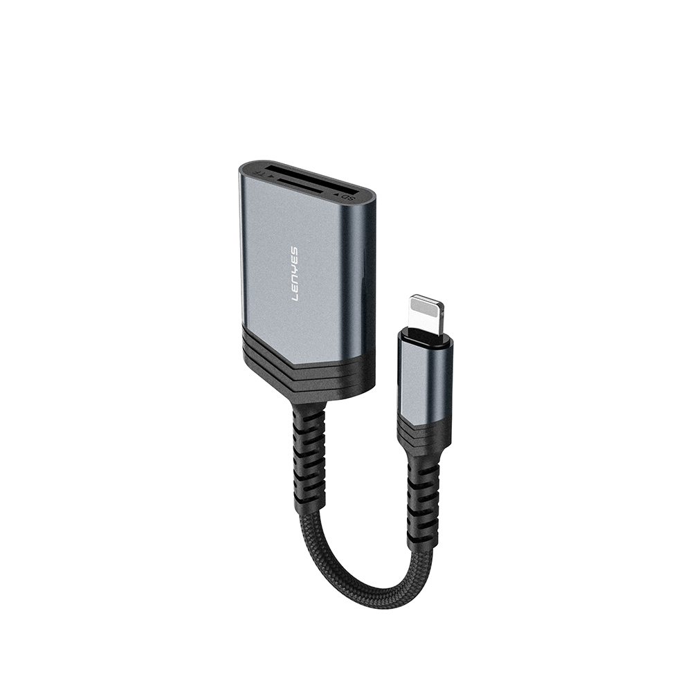 [RNZ-TA123571] Lenyes AX137 2in1 Lightning to TF/SD Kart Çevirici Dönüştürücü