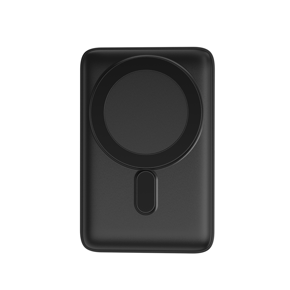 [RNZ-TA113849] Wiwu Wi-P011 Gentleman Serisi LED Işık Göstergeli Standlı Kablosuz Powerbank 10.000mAh 15W (Siyah)