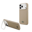 Apple iPhone 17 Pro Max Uyumlu Kılıf Lacoste Orjinal Lisanslı M-safe Şarj Özellikli PU Pike Desenli Standlı Metal Logolu Kapak