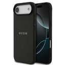 Apple iPhone 17 Air Uyumlu Kılıf Guess Orjinal Lisanslı M-safe Şarj Özellikli Yazı Logolu PU Deri Kapak