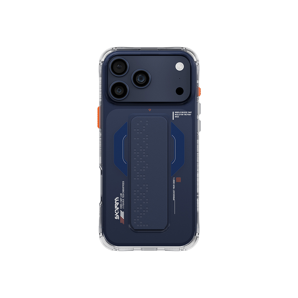 Apple iPhone 17 Pro Max Uyumlu Kılıf Skinarma M-Safe Şarj Özellikli Airbag Tasarımlı Standlı Haxa Kapak