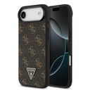 Apple iPhone 17 Air Uyumlu Kılıf Guess Orjinal Lisanslı PU Deri 4G Desenli Üçgen Logolu Kapak