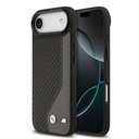 Apple iPhone 17 Air Uyumlu Kılıf BMW Orjinal Lisanslı M-safe Şarj Özellikli Metal BMW ve M Logolu PU Karbon Tasarımlı Kapak