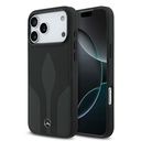Apple iPhone 17 Pro Max Uyumlu Kılıf Mercedes Benz Orjinal Lisanslı M-safe Şarj Özellikli Dokulu Desenli Deri Kapak