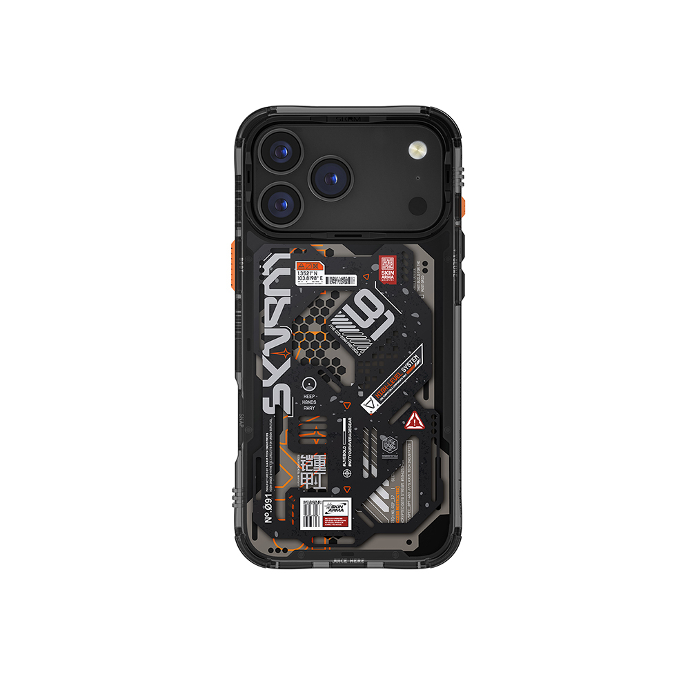 Apple iPhone 17 Pro Uyumlu Kılıf Desenli Airbag Tasarımlı Skinarma Spectra Kapak