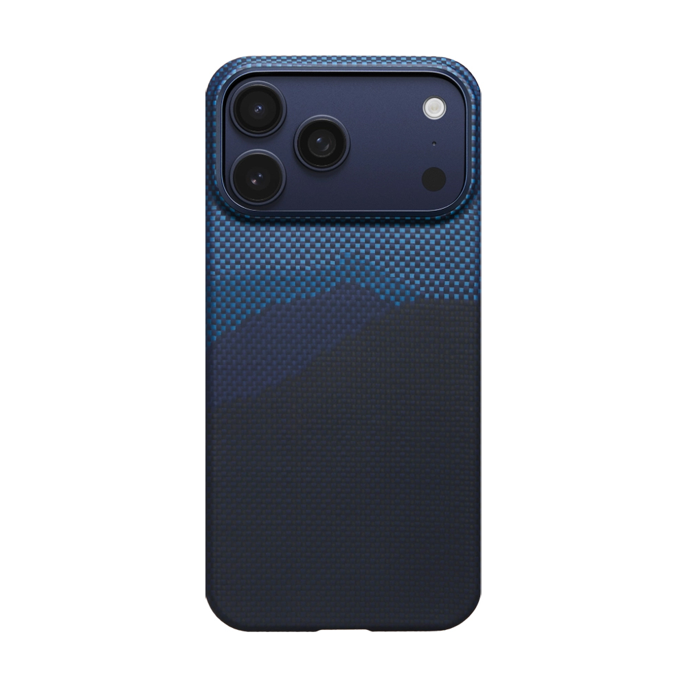 [RNZ-TA124536] Apple iPhone 17 Pro Uyumlu Kılıf M-safe Şarj Özellikli Aramid Fiber Pitaka Tactile Woven Starpeak Serisi Over The Horizon Kapak