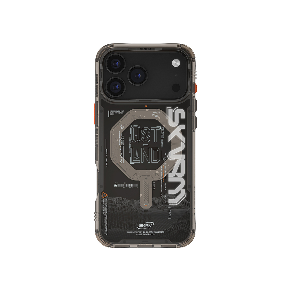 Apple iPhone 17 Pro Max Uyumlu Kılıf M-safe Şarj Özellikli Yazı Desenli Airbag Tasarımlı Skinarma Sonix Kapak