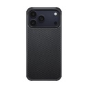 Apple iPhone 17 Pro Max Uyumlu Kılıf M-safe Şarj Özellikli Pitaka Aramid Pro Guard Serisi Black-Gray Kapak