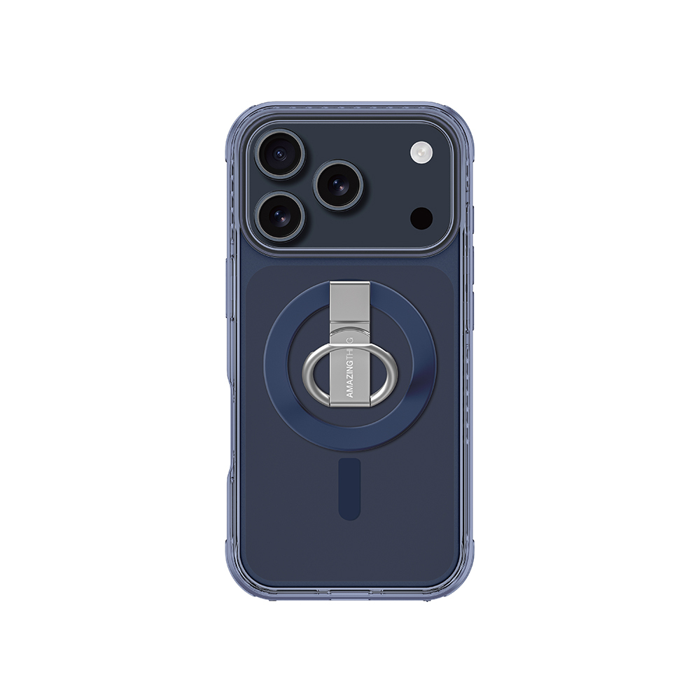 Apple iPhone 17 Pro Max Uyumlu Kılıf M-safe Şarj Özellikli Yüzük Standlı Amazingthing Titan Pro Serisi Kapak