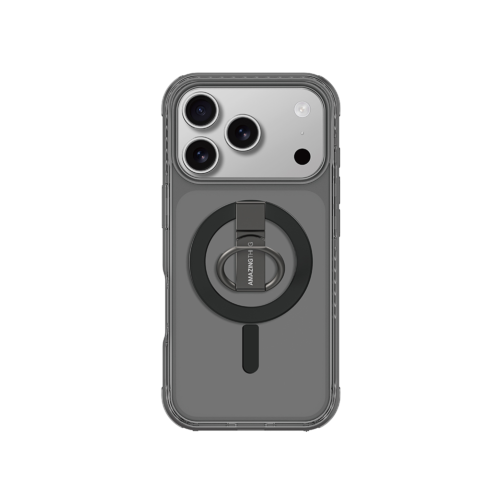 Apple iPhone 17 Pro Max Uyumlu Kılıf M-safe Şarj Özellikli Yüzük Standlı Amazingthing Titan Pro Serisi Kapak