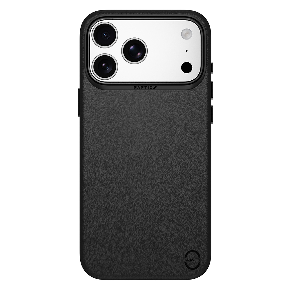 [RNZ-TA123172] Apple iPhone 17 Pro Max Uyumlu Kılıf M-Safe Şarj Özellikli Polimerik Deri Raptic Urban Nano Kapak (Siyah)