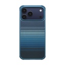 Apple iPhone 17 Pro Uyumlu Kılıf M-safe Şarj Özellikli Pitaka Tactile Woven Sunset-Moonrise Aramid Pro Guard Serisi Kapak