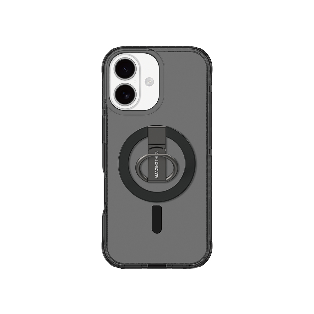 Apple iPhone 17 Uyumlu Kılıf M-safe Şarj Özellikli Yüzük Standlı Amazingthing Titan Pro Serisi Kapak
