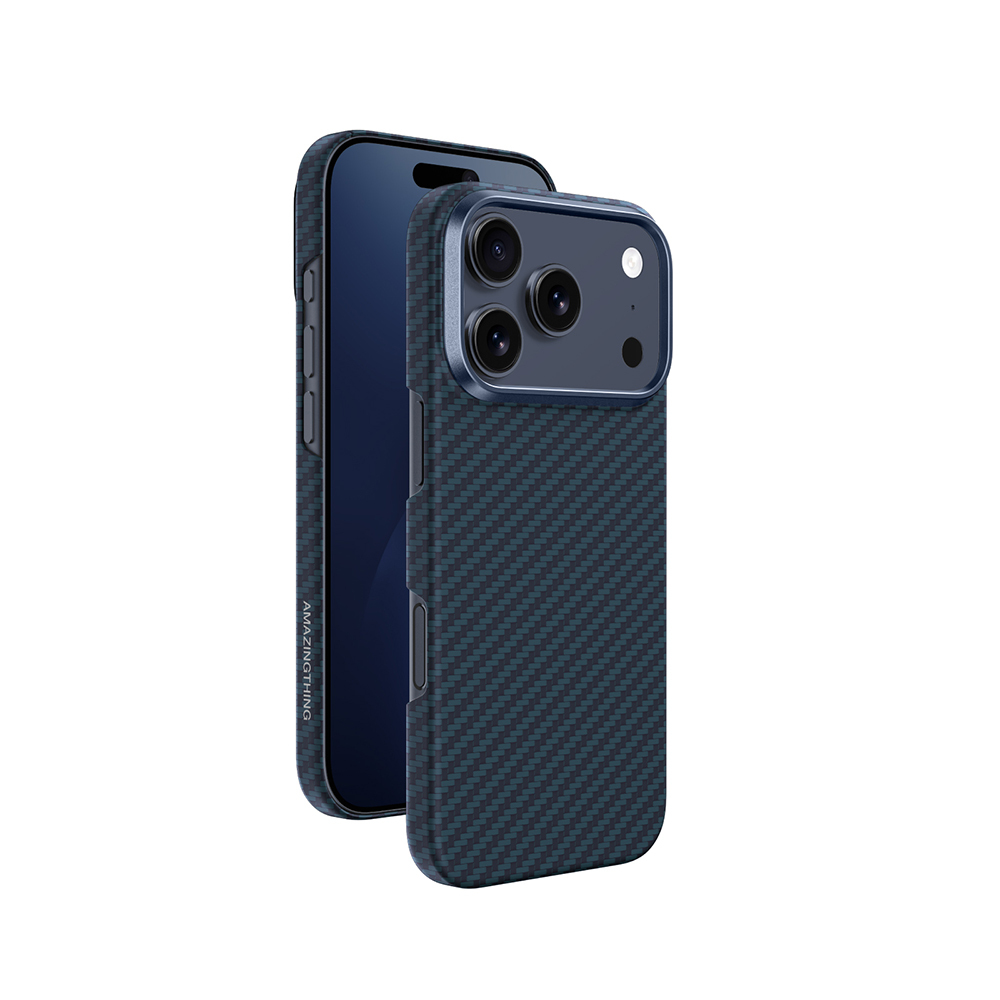 Apple iPhone 17 Pro Max Uyumlu Kılıf M-safe Şarj Özellikli 1500D Aramid Fiber Amazingthing Titan Max Serisi Kapak