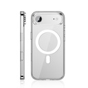 Apple iPhone 17 Air Uyumlu Kılıf M-safe Şarj Özellikli Transparan Sert PC Wlons Pita Kapak