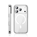 Apple iPhone 17 Pro Uyumlu Kılıf M-safe Şarj Özellikli Transparan Sert PC Wlons Pita Kapak