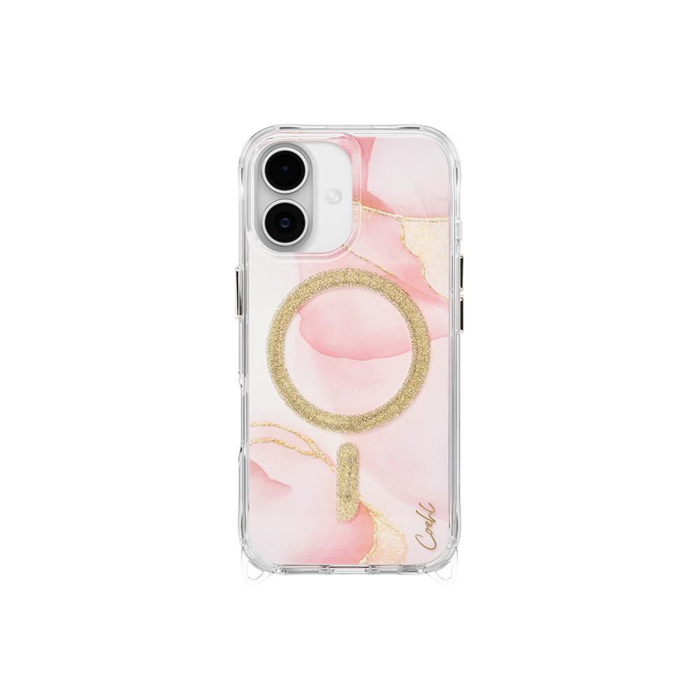 [RNZ-TA124901] Apple iPhone 17 Uyumlu Kılıf M-safe Şarj Özellikli Simli Magnetik Coehl Aeris Kapak