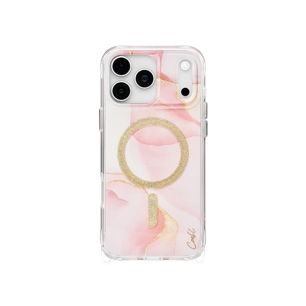Apple iPhone 17 Pro Max Uyumlu Kılıf M-safe Şarj Özellikli Simli Magnetik Coehl Aeris Kapak